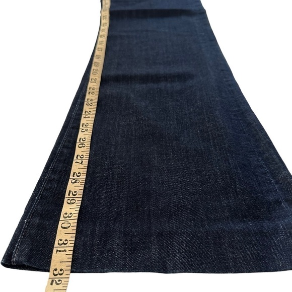 CITIZEN OF HUMANITY MID RISE HUTTON WIDE LEG FLARE DARK WASH SIZE 28 - Picture 14 of 14